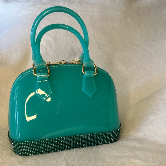 Cute jelly bag with sparkly edge! About the size of the LV Alma BB. Adorable 🥰 - Picture 5 of 9